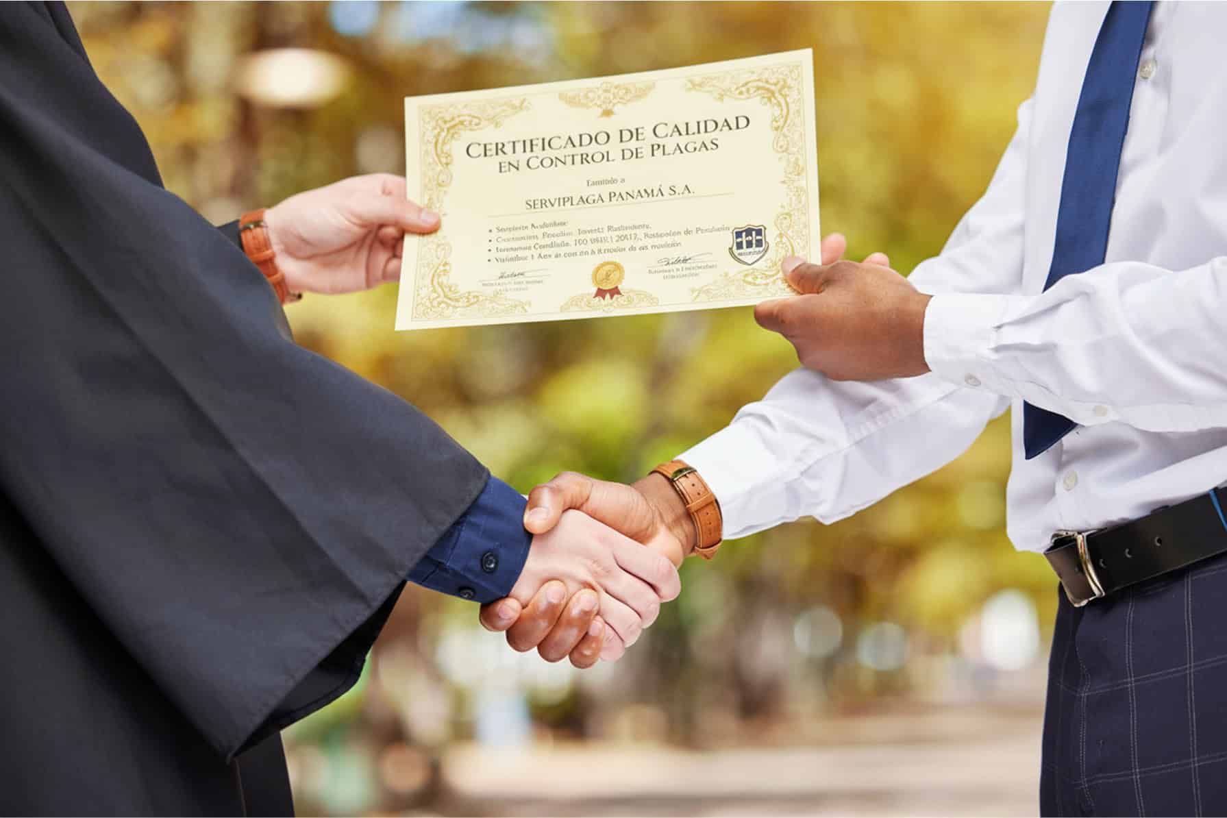Certificado de Control de Plagas en Panama